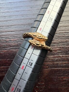 Gold Tone Snake Wrap Ring